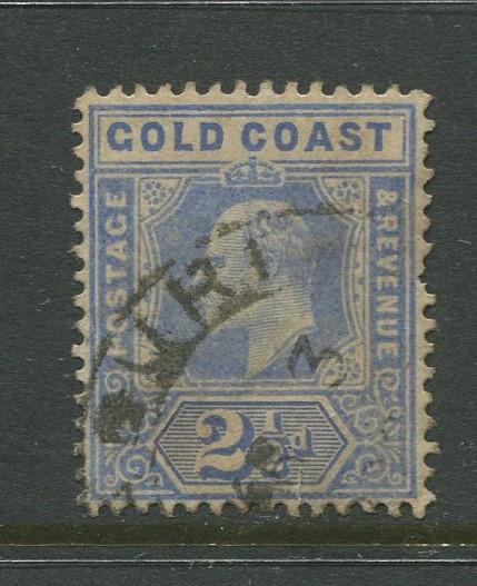 Gold Coast - Scott  52 - KEVII Definitive - 1904 - FU - Single 2.1/2d Stamp