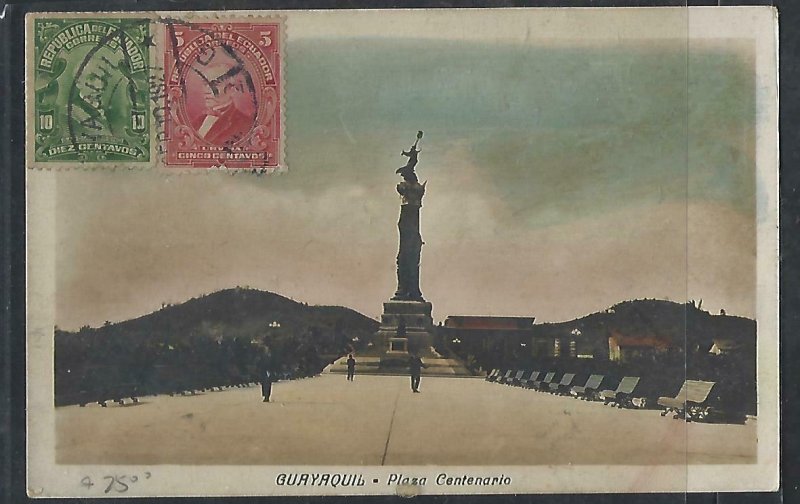 ECUADOR  COVER (P2709B) PPC 5C +10C  GUAYAQUIL  TO JAPAN  #2