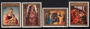 Chad #C144-47 ~ Cplt Set of 4 ~ Christmas ~ Ucto, LHM  (1972)
