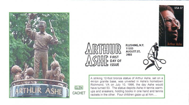 #3936 Arthur Ashe - Tennis Glen FDC