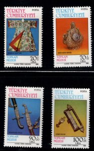 TURKEY Scott B201-B204 MNH** Topkapi Museum Artifacts semi-postal set CV $9