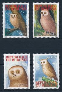 [29921] Burundi 2009 Birds Vögel Oiseaux Ucelli Owls MNH