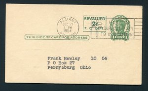 1954 Western Stamp Collector - Albany, Oregon to Perrysburg, Ohio