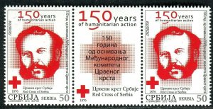 0548 SERBIA 2013 - 150 Years of the Red Cross - MNH Middle Row