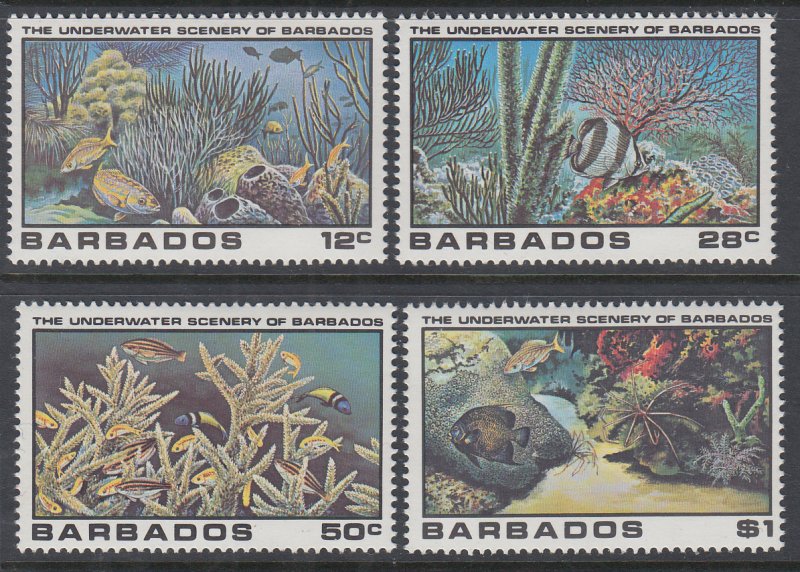 Barbados 534-537 Marine Life MNH VF