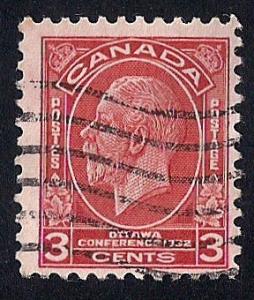 Canada #192 3 cent King George 5, Stamp used F