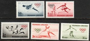 Ruanda-Urundi Sc #B26-B30 MNH