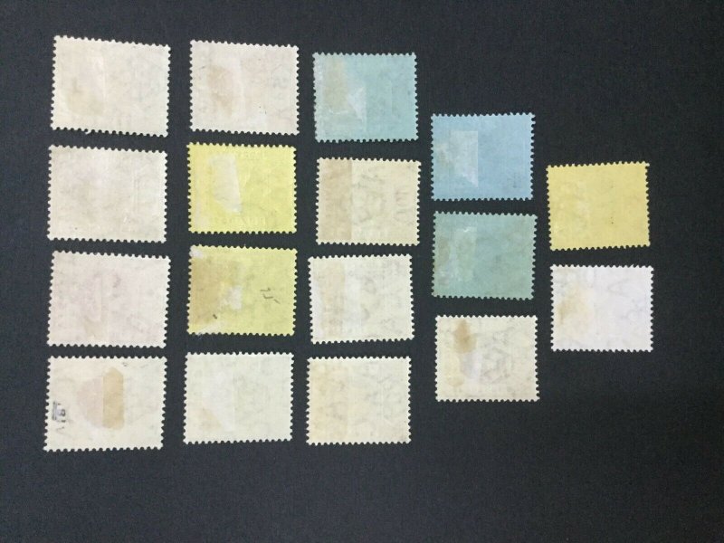 MOMEN: GAMBIA SG #86-102 1912-22 MINT OG H LOT #193452-1964