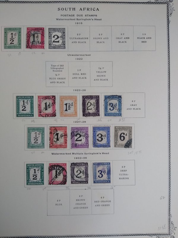collection on pages South Africa back of book JO: CV $280