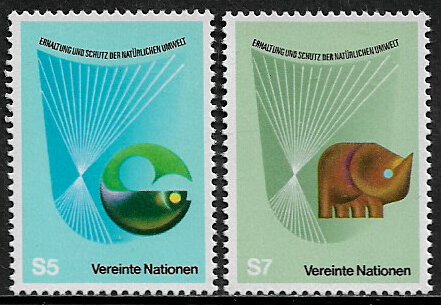 UN, Vienna #28-9 MNH Set - Conservation and Protection