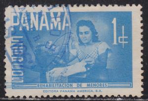 Panama RA45 Lady Sewing Clothes 1961