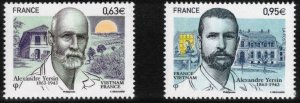 FRANCE 2013 Alexandre Yersin; Scott 4480-81, Yvert 4798-99; MNH