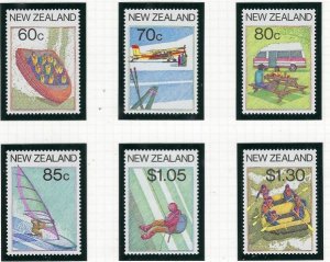 New Zealand 861-66 MNH 1987 Tourism (an2143)