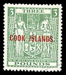Cook Islands 1953, Overprints 1v, MNH