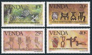 SA-Venda 68-71,MNH.Michel 86-89. History of writing 1984.Evolution:cuniform sing