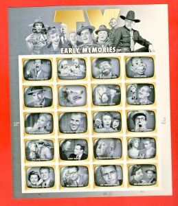 4414 Early TV MEMERORIESl FULL SHEET  MNH