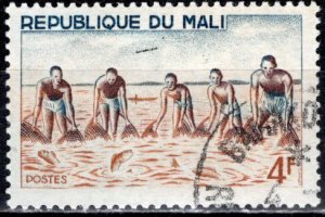 Mali; 1966: Sc. # 89: Used CTO Single Stamp
