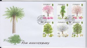 Jersey 2012, 'Trees Set 6.  on FDC