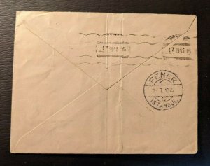 1945 Istanbul Turkey Cover to Halic Fener Istanbul Turkey