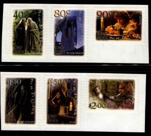 New Zealand Scott 1756-1761  MNH**Lord of the Rings self-adhesive stamp set