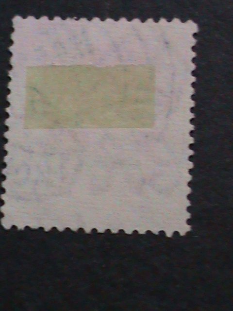 ​HONG KONG-1954 SC#185- 68 YEARS OLD-QUEEN ELIZABETH II USED FANCY CANCEL-VF