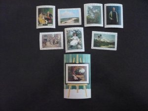 Stamps - Cuba - Scott# 1378-1385 -Mint Hinged Set of 7 Stamps & 1 Souvenir Sheet