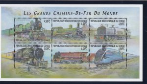 Zaire # 1560, Locomotives, Mint NH, 1/2 Cat.