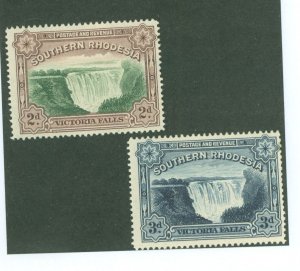 Southern Rhodesia #37-37A Unused Single (Complete Set)