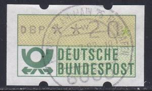 Germany - Vending Machine Label, Used