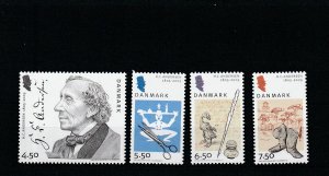 Denmark  Scott#  1323-1326  MNH  (2005 Hans Christian Andersen)