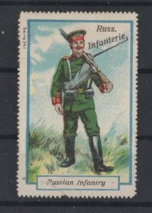 Germany - Historic Military Uniforms - Russian Infantry Vignette Stamp