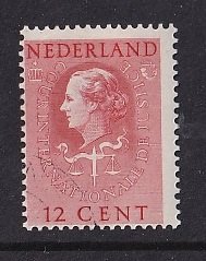 Netherlands  #O35  cancelled 1951  court internationale Juliana 12c