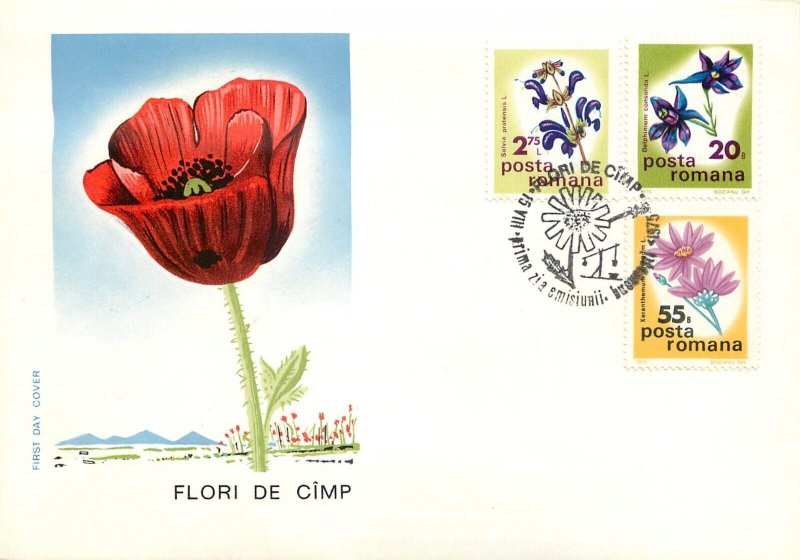 BB002 Romania 1975 Flowers - International Botanical Conference