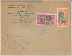 SENEGAL -  POSTAL HISTORY: AIRMAIL COVER to FRANCE 1930