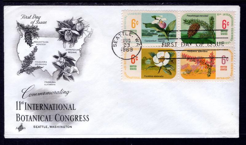 US 1379a Botanical Artcraft Label FDC