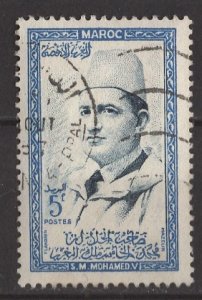 Morocco 1956: Sc. # 1; Used Single Stamp