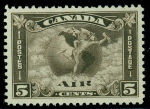 CANADA #C2  5¢ Airmail, og, VLH, VF, Scott $85.00