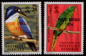 New Hebrides 1974 SC# 200-1 Birds MLH E48