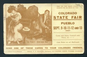 1907 Colorado State Fair - Pueblo, Colorado to Minneapolis, Minnesota