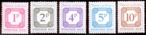 Tristan Da Cunha 1976 SC# J6-10 MNH-OG E32