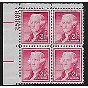 US Scott 1033 Plate Block MNH (2 cents) FREE SHIPPING