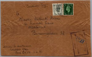 1916 Isle of Man England POW Camp Prisoner A Hartman WW1 Toy Package Label Cover