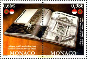 327038 MNH MONACO 2014 AMISTAD CON MARRUECOS