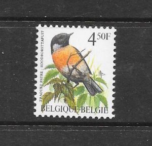 BIRDS - BELGIUM #1223 STONECHAT MNH