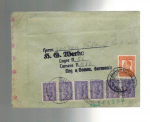 1942 Bulgaria to Germany Donau Camp Cover Karl Zeiss Werke KZ