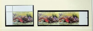 BARBUDA Sc 883 NH RARE IMPERF PAIR OF 1987 - SEA LIFE - (WG20)