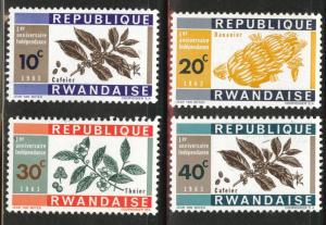 RWANDA Scott 27-30 MH* stamp