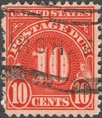 US Used 10 cent Scott #J84 Postage Due Fine