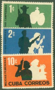 CUBA 703-5 MNH CV $3.50 BIN $2.00