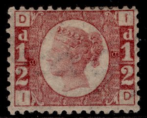 GB QV SG48, ½d rose-red plate 8, M MINT. Cat £600. ID